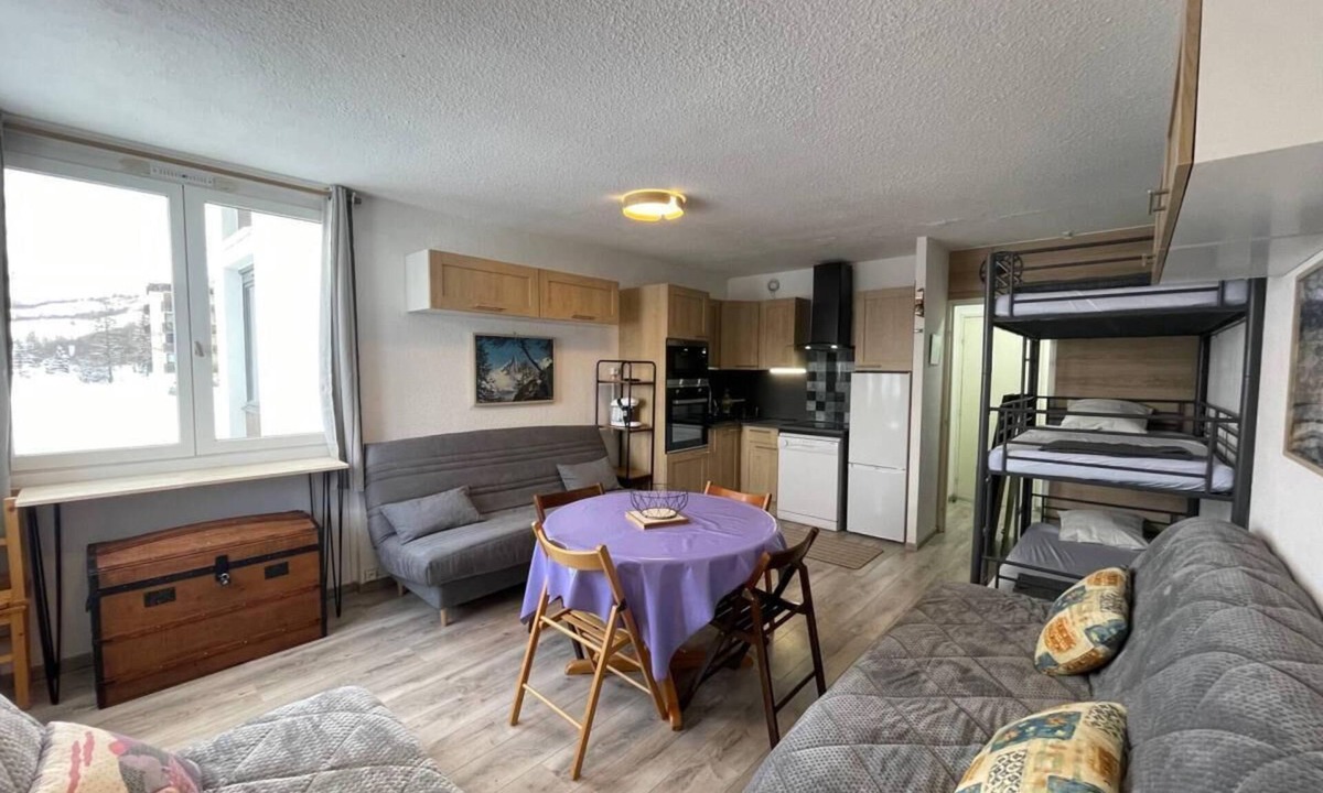 Le Super-Sauze Apartment | 100m from shops, floor -1, view valley, tv, 30m², Sauze - Super Sauze