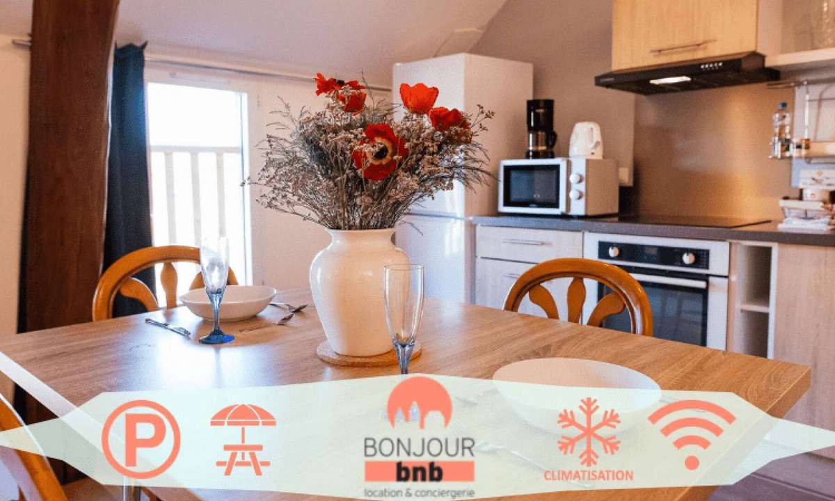 Bucheres Apartment | A beautiful one-bedroom apartment + garden + parking + common area