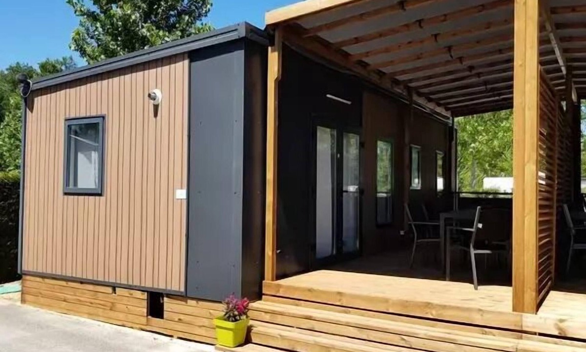 Sadirac House | Acacia 4-Room Mobile Home for 6 People, Air-Conditioned + TV