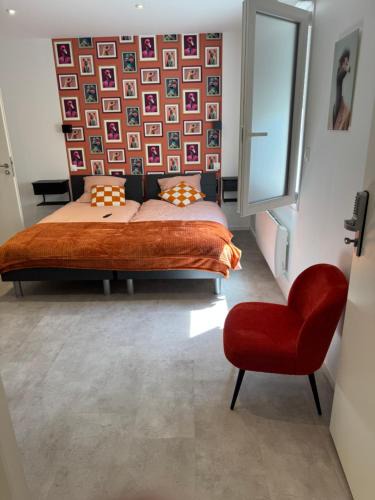 Sainte-Marie-aux-Chenes Apartment | Appart orange 25 m2 neuf RDC