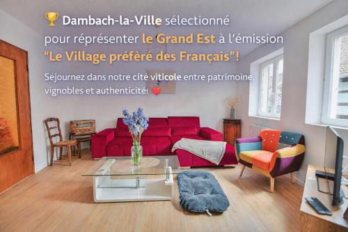 Dambach-la-Ville Apartment | APPARTEMENT ELSA - Au Calme des Vignes - Parking privatif & Animaux Bienvenus