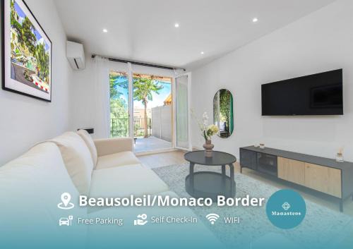 Beausoleil Apartment | Appartement neuf - Terrasse vue mer & parking - GG