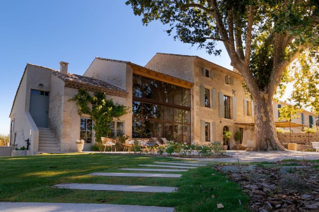 Saint-Pierre-de-Mezoargues House | Au Mas du Papé avec Piscine chauffée et Spa