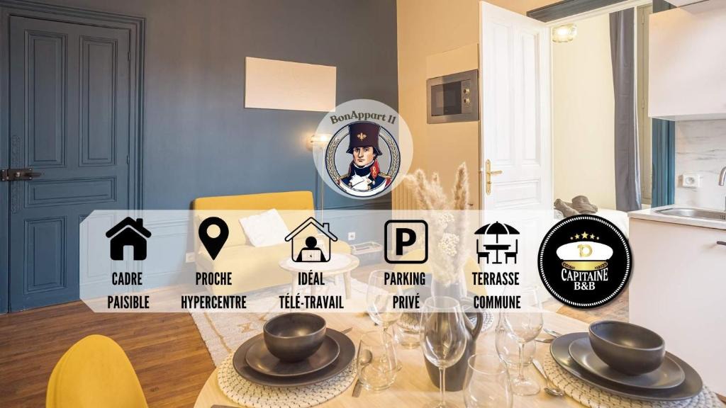 Troyes Apartment | BonAppart 11 - Charme Napoléonien & Confort