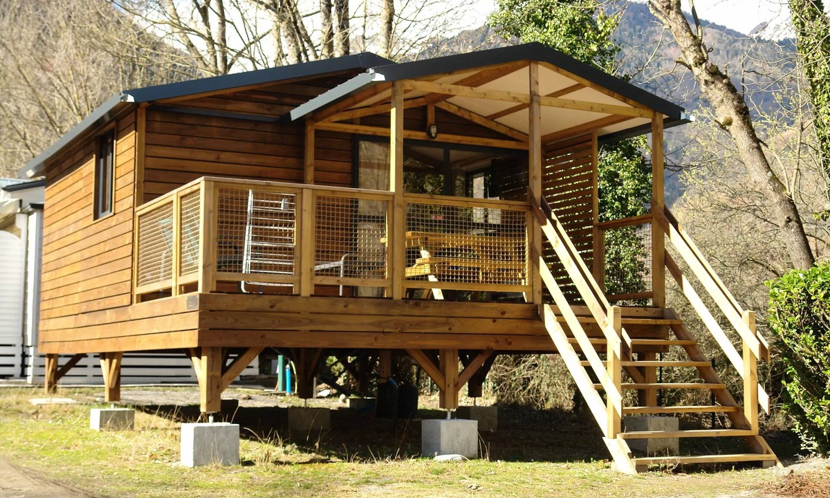 Laruns House | Camping maeva Escapades des Gaves * - Nature Lodge 3 Rooms 5 People + TV
