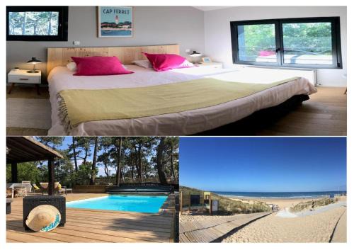 Piraillan House | Chambre Cap-Ferret-Piscine chauffée-Villa Sylhengui