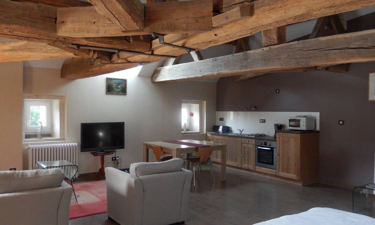 Arc-en-Barrois Apartment | Charming Studio for 5 People | Garden, BBQ & Nature in Arc-en-Barrois