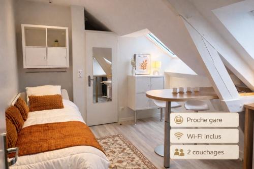 Reims Apartment | Cocon sous les toits Arrivée autonome Proche gare