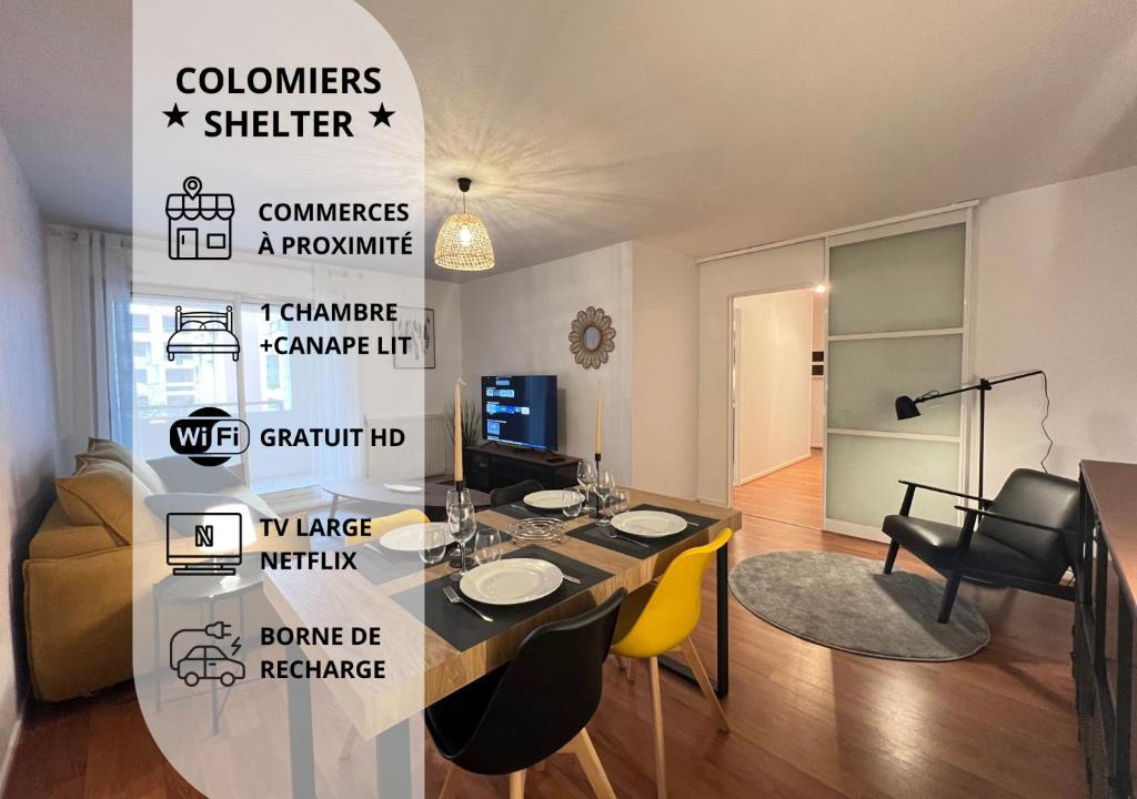 Colomiers Apartment | Colomiers Shelter - City, Terrasse, Wifi, Netflix