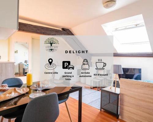 Sarrebourg Apartment | Delight - GOLDEN TREE - Clim - 20 min St-Croix & Center Parcs