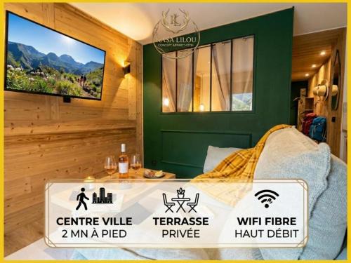 Saint-Lary-Soulan Apartment | Dolce Vita - Idéal Couple - Balcon - Calme - Randonnée & Cyclisme - Nature - Esprit Appart'hotel - Détente et Therme à proximité - OFFRE SPÉCIALE PRINTEMPS