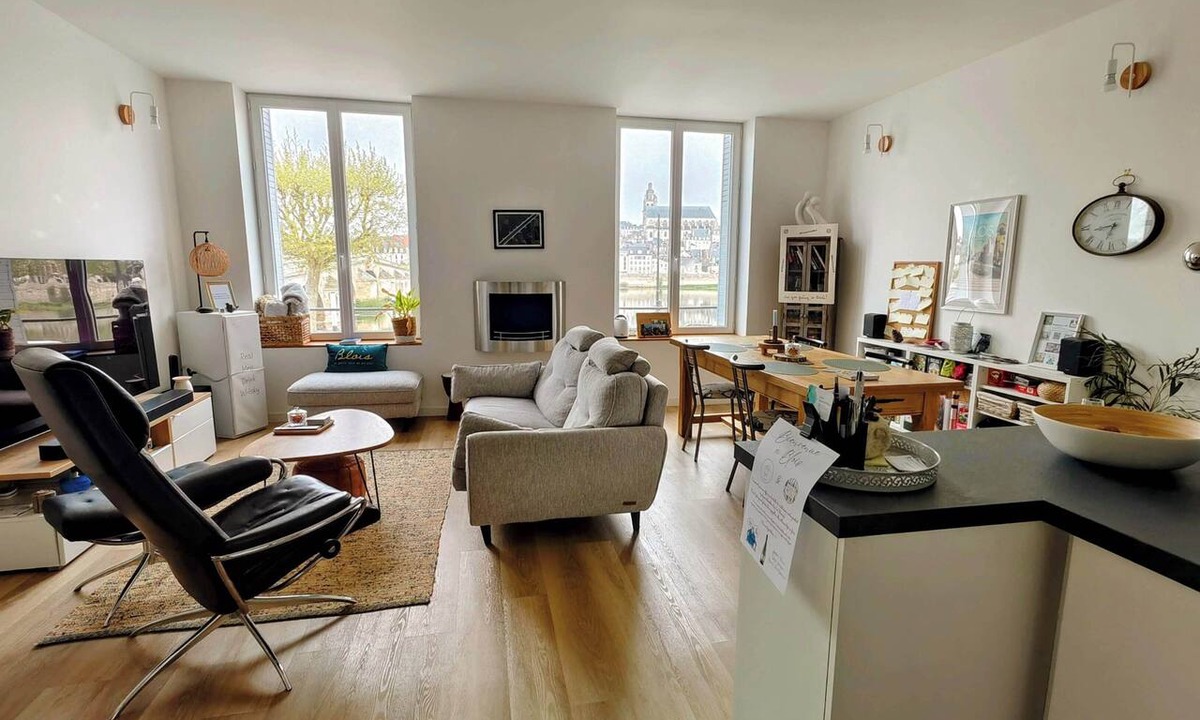Blois Apartment | Exceptional view of the Loire and the Old Town, with parking at Chez Gabin