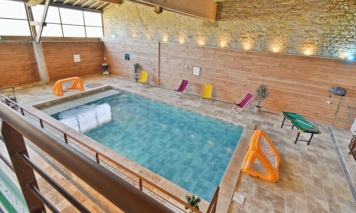 Grandpre Villa | Gite Petit Talma, Indoor swimming pool in the heart of nature