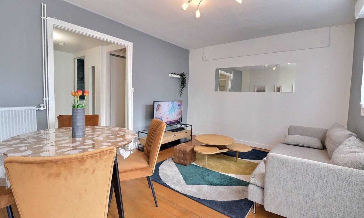 Troyes Apartment | ideal PRO/family*3 bdr*Comfort*balcony*WiFi