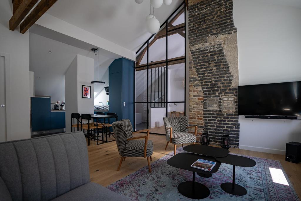 Reims City Centre Apartment | KRAFFT, centre ville, climatisé, baignoire double - La Clé des Sacres