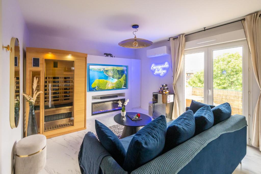 Tournefeuille Apartment | L'Escapade Indigo - Balnéo - Sauna