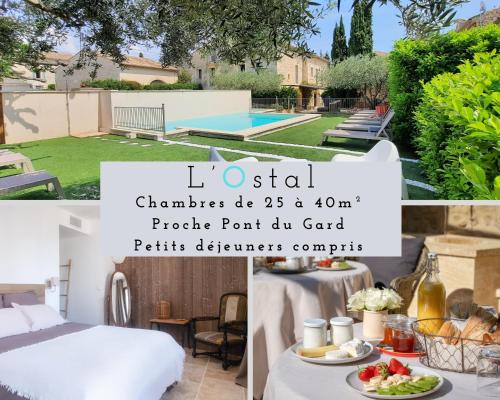 Saint-Hilaire-d'Ozilhan House | L'Ostal Saint Hilaire d'Ozilhan - Bed & Breakfast