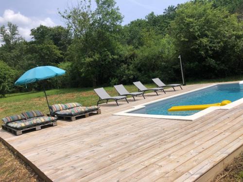 Prayssac Villa | La Bastide des Écureuils-Piscine & Jardin Privé à Prayssac