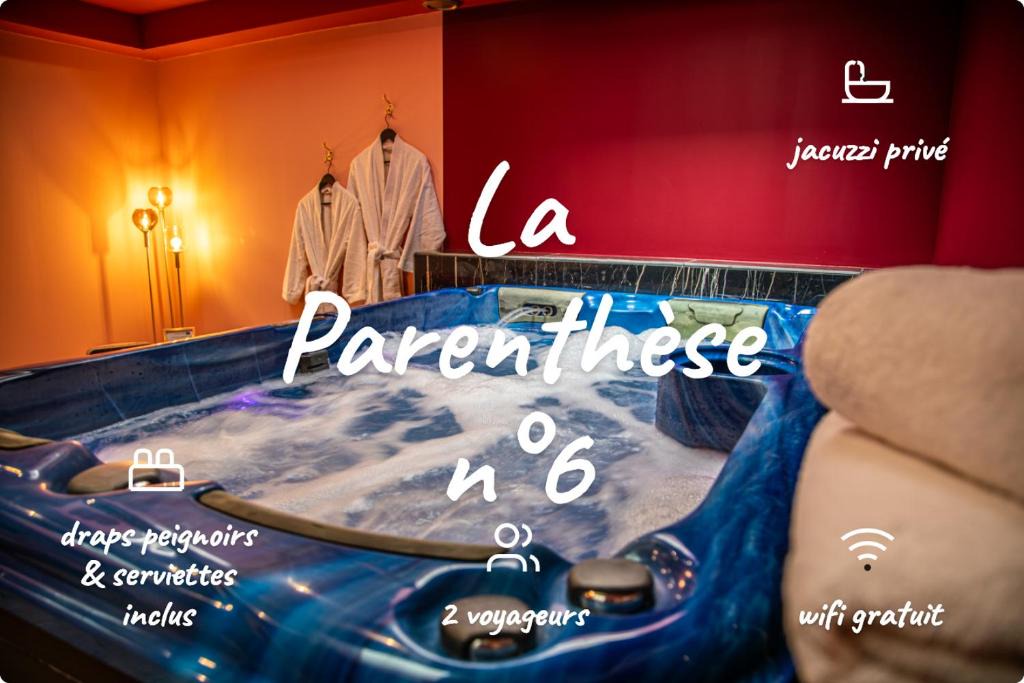 Reims Apartment | La Parenthèse Numéro 6 - Jacuzzi Reims