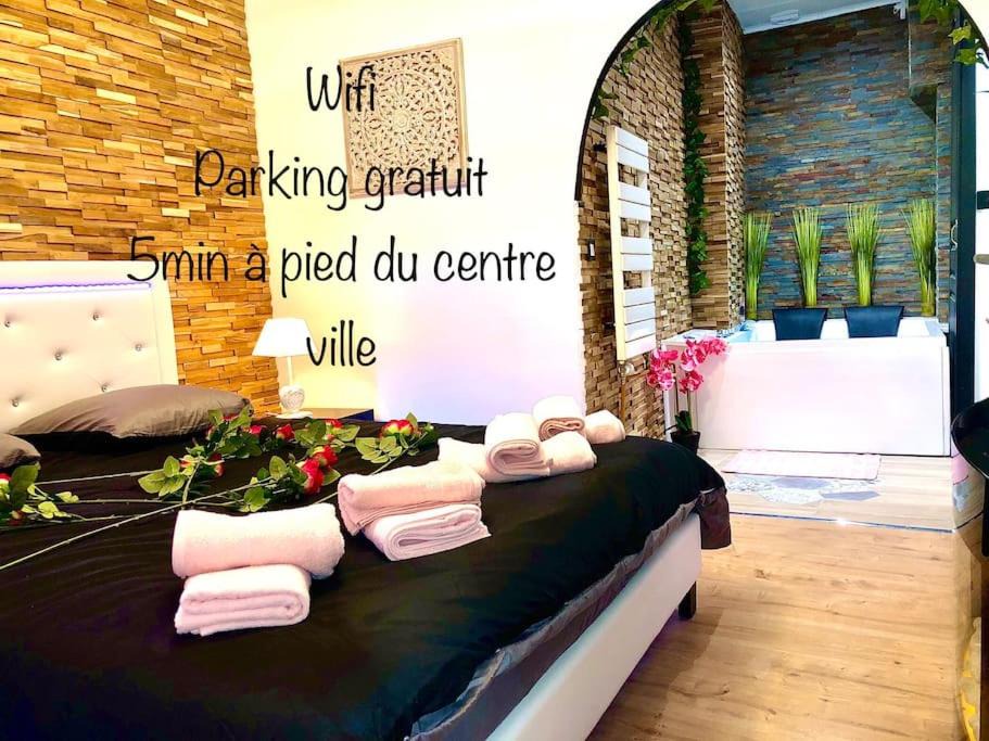 Sens Apartment | La suite romantique Jacuzzi,parking gratuit,centre