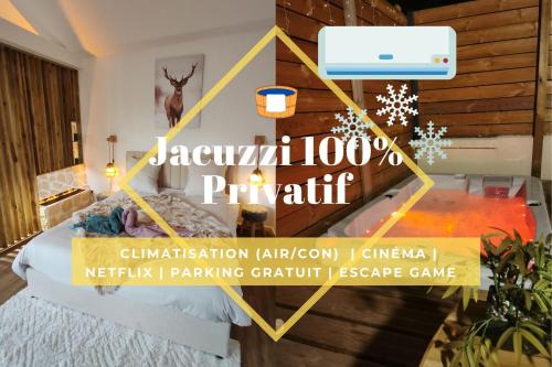 Troyes House | Le Chalet Champenois - Jacuzzi - Terrasse - Calme - Ciné Netflix