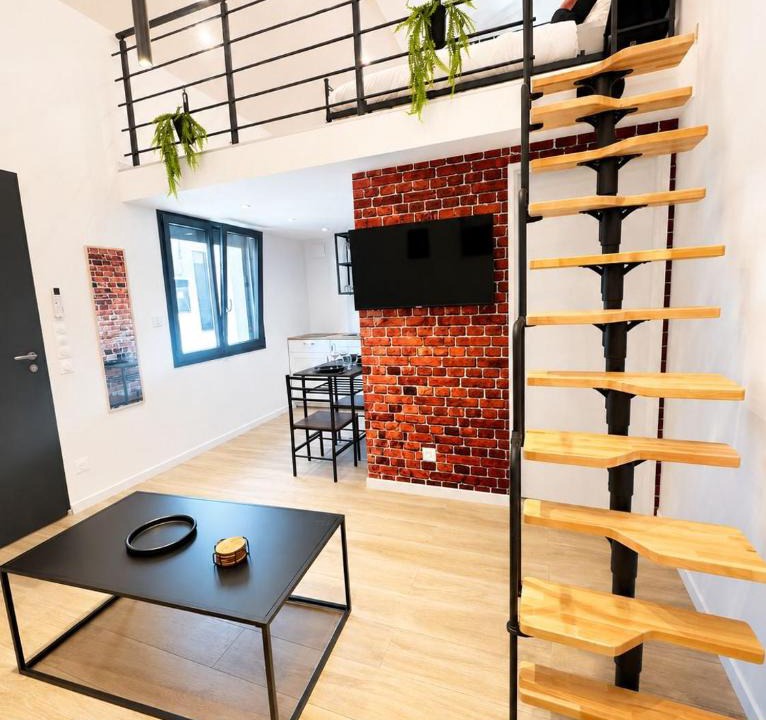 Bron Apartment | Le Jardin d'Eden City loft-Hôpitaux-Eurexpo-Parking-Groupama-Climatisé