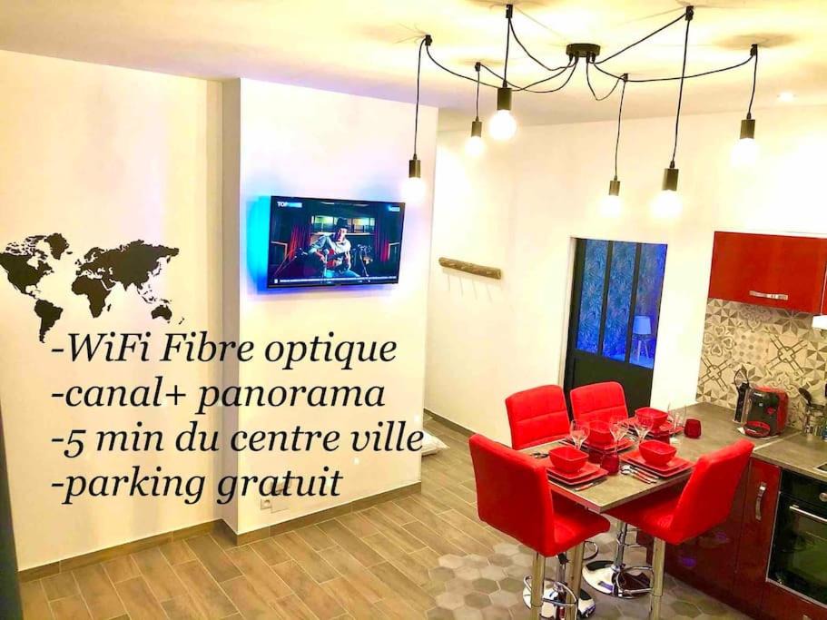 Sens Apartment | Le Led Room,Centre ville place de parking gratuite