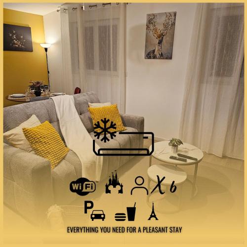 Mouroux Apartment | Le Nid De Mouroux - Disney 20 min - Clim & Parking