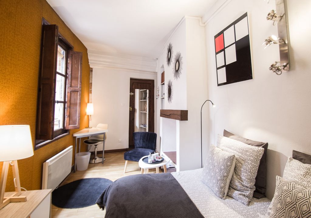 Saint-Etienne Apartment | Le Studio Croix Baragnon apartment in Toulouse-Sud-Est with WiFi.