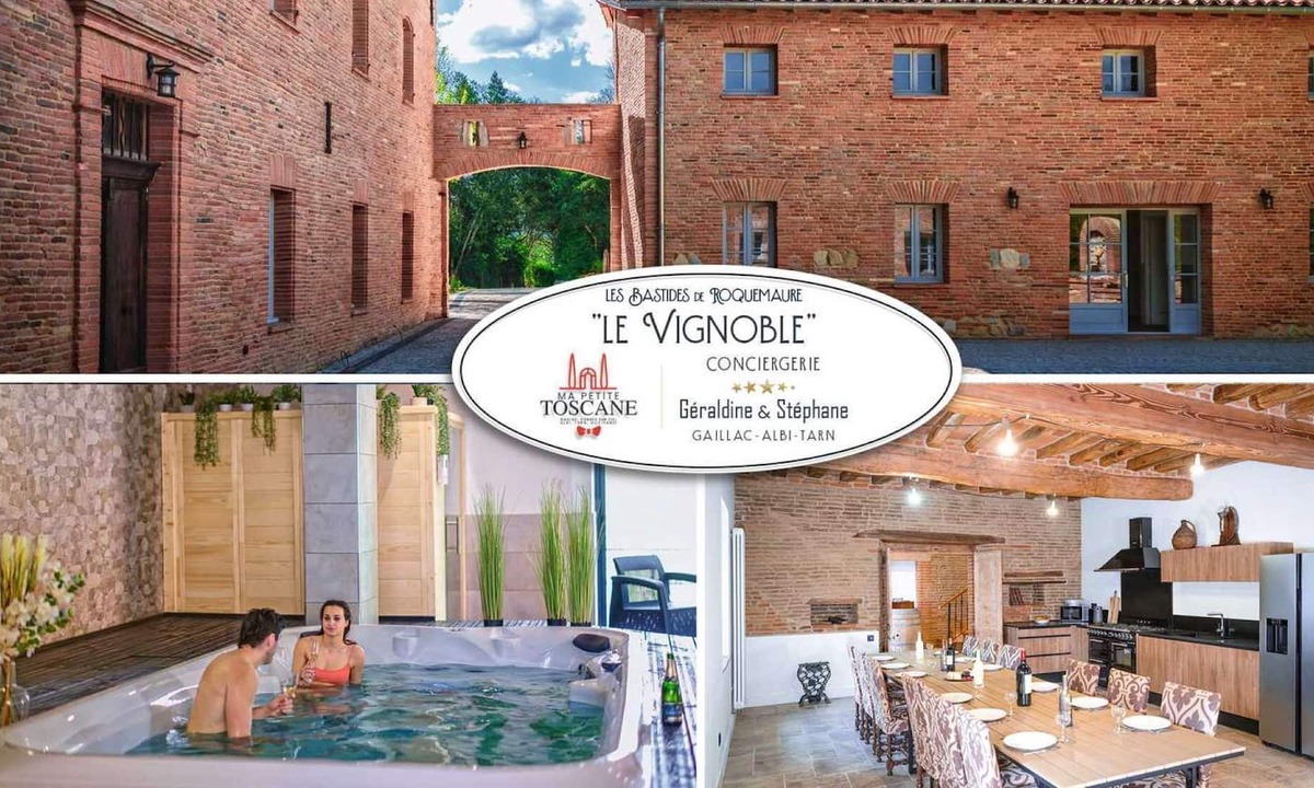 Roquemaure House | Le Vignoble - Swim spa - Hamman - Sauna - 12 pers