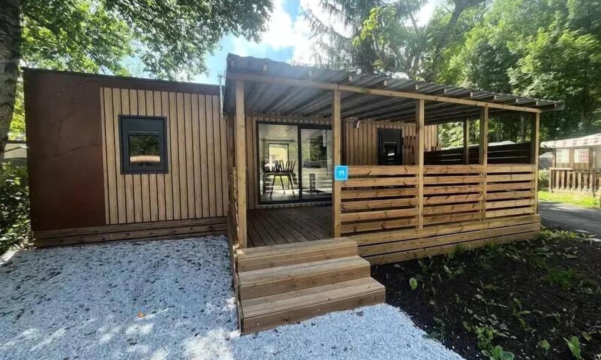 Savignac-les-Ormeaux House | Mobil-home Premium 40m² - 2 bedrooms + Covered terrace + Reversible air conditioning + TV 4 persons