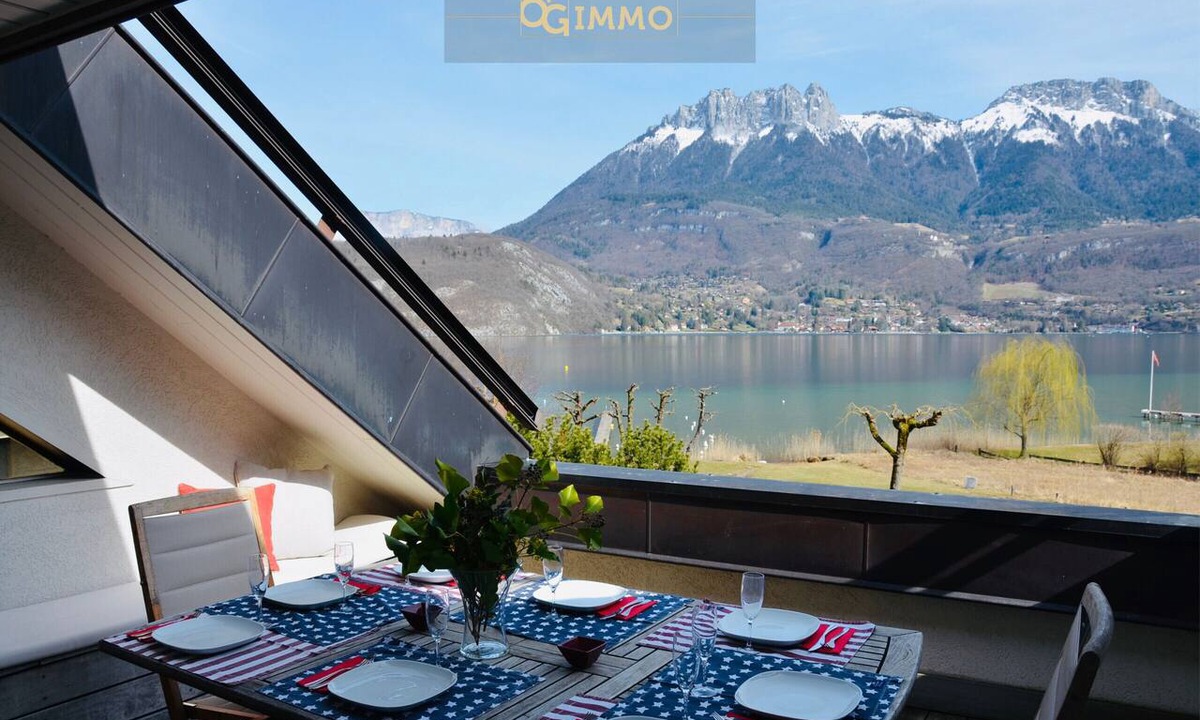 Duingt Apartment | Paradise Lake – Lake View & Private Beach