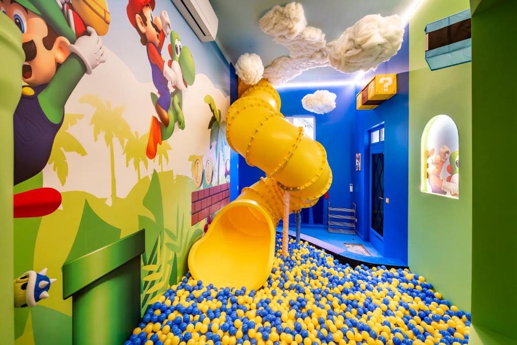 Provins Apartment | Pop & Fun à Provins avec Climatisation, toboggan et cinema room