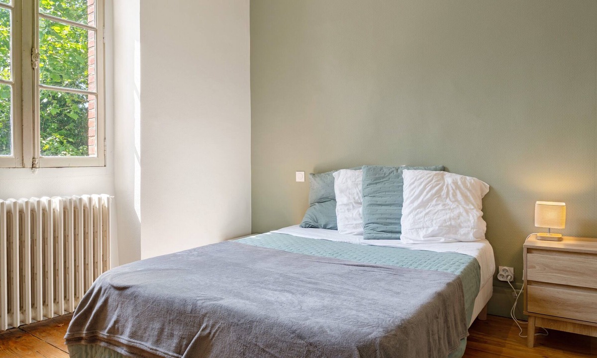 Vic-en-Bigorre Apartment | Room 7 with Shared Terrace, Communal Garden and Wi-Fi
