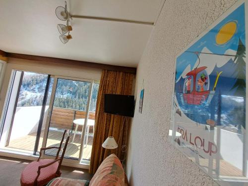 Pra Loup Apartment | Studio cabine à Pra-Loup avec balcon et vue sur montagne - FR-1-165A-80
