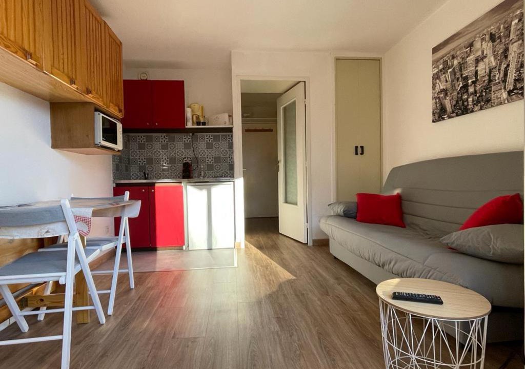 Pra Loup Apartment | Studio rénové avec balcon, proche télécabine, 4 pers - FR-1-165A-177