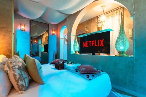 Lagrace-Dieu Hotel | Suite 1001 Merveilles jacuzzi parenthèse intime & relaxante