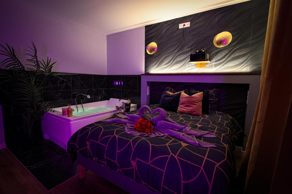 Devant-les-Ponts Apartment | Suites Sensorielles - Love Room Spa - Jacuzzi - Sauna - Cinéma