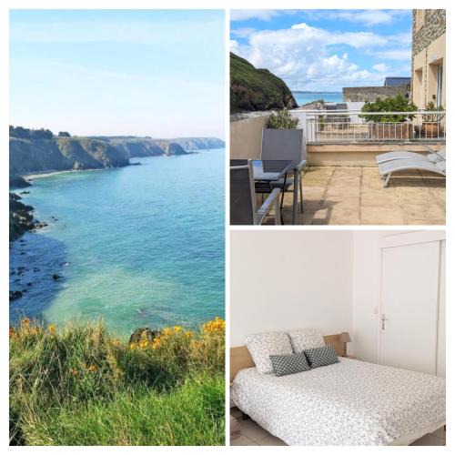 Planguenoual Apartment | Vue mer avec terrasse- face à la plage et au sentier de rando