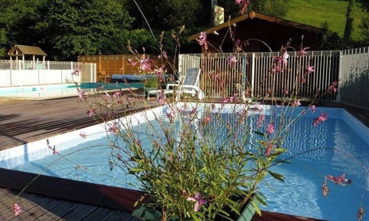 Louvie Juzon Cabin | ZEcamping 3 étoiles piscine chauffée locatif BBQ 14m2