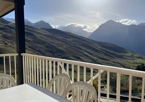 T2 Apartment with balcony, free shuttle near the slopes in Peyragudes