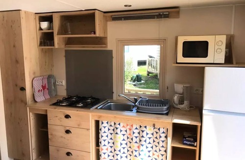 Perros-Guirec Cabin | 22 m² Travel Trailer - 2 bedrooms (Eloïse Model) - (NO PETS ALLOWED) Sleeps 4
