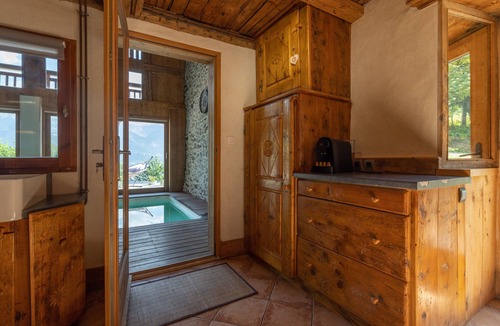 Saint-Gervais-les-Bains Apartment | Apartment "Ferme de Faustine 1 - Pool" with Mountain Views, Shared Pool, and Wi-Fi