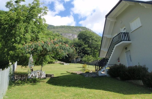 Ayzac-Ost Apartment | Apartment with terrace on property with heated swimming pool