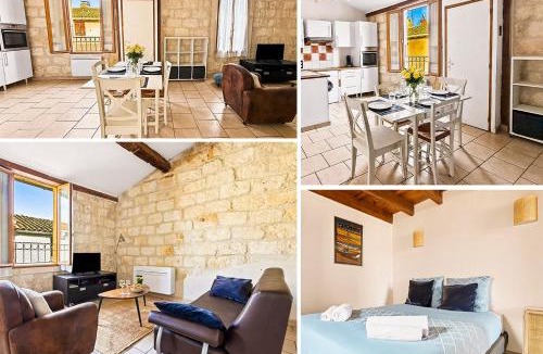 Aigues-Mortes Medieval City Apartment | Appartement au pied des remparts, 4P, Clim, Centre