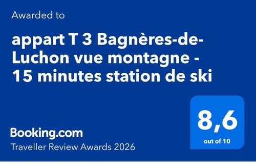 Bagneres-de-Luchon Apartment | Bagnères-de-Luchon de Luchon T3 vue montagne 15 minutes station de ski, piscine de juin - septembre