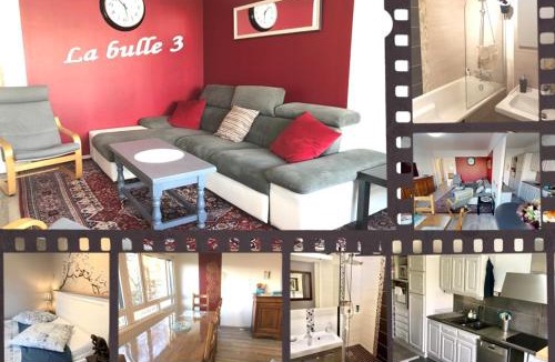 Saint-Remi Apartment | BedinReims "burgundy bottle" 110m2 Exceptional, 4 chambres doubles, 2 bain, free park & wifi, tout équipé