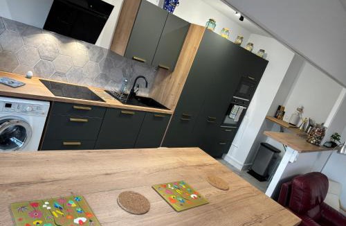 Saint-Remi Apartment | BedinReims elegant green bottle quiet and close to center free parking and wifi free ideal 5 à 9 Adultes