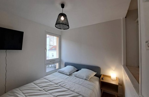 Reims City Centre Apartment | Bologne, studio cozy climatisé