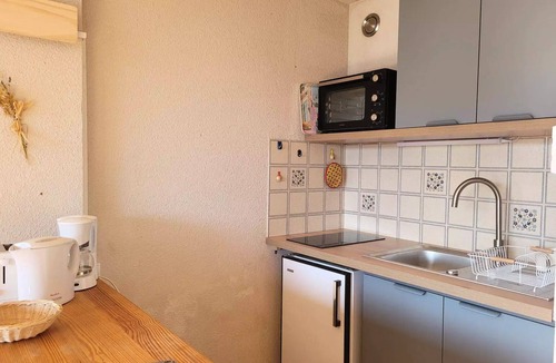 Pra Loup Apartment | Bright and spacious studio for 4 people, with a balcony and a beautiful view of the valley